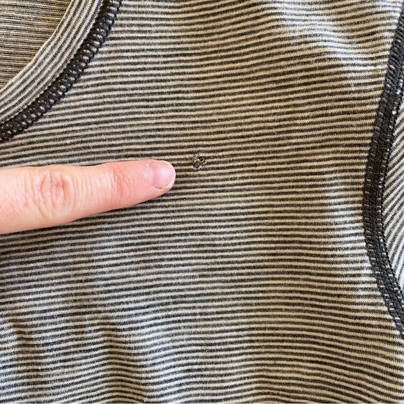 smartwool long sleeve top striped wool winter layer xs - Picture 2 of 7